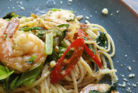 Pasta- en saladebuffet