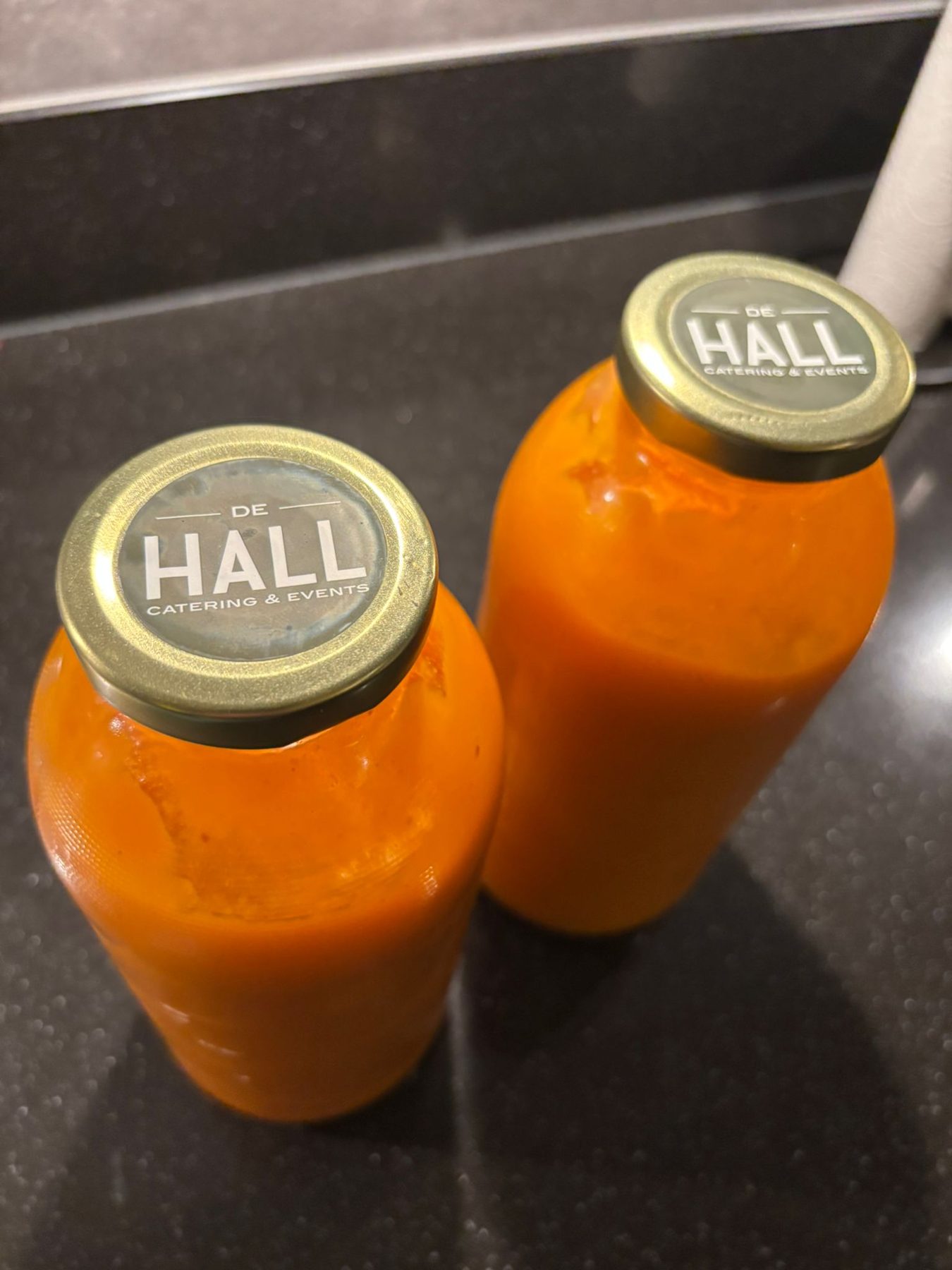 Soep van de HALL in een glazen pot